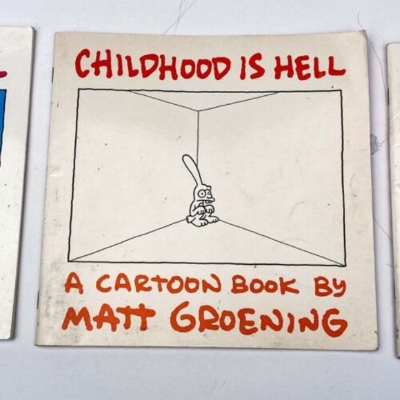 How to go to Hell Childhood is Hell Love Is Hell by Matt Groening Book Lot of 3 - Picture 3 of 12
